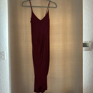 Cranberry Midi Length Dress